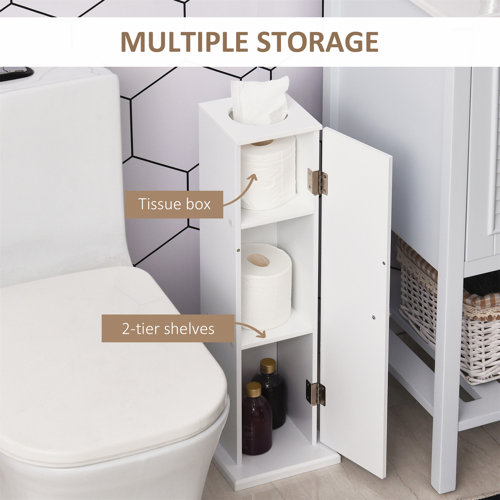 Latitude Run® Modern Toilet Paper with Doors and Shelves for